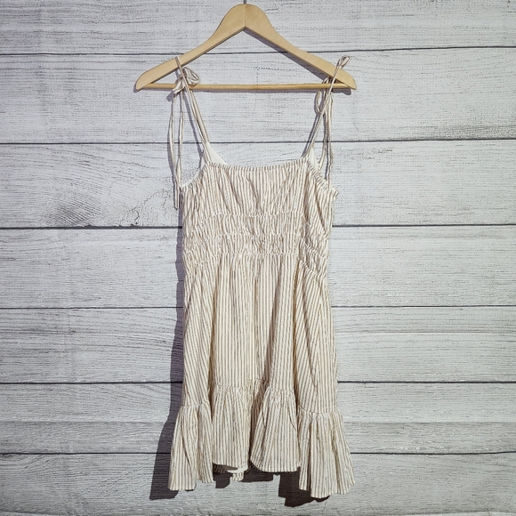 MINKPINK Cream Striped Dress, NWT Size S - Picture 8 of 10